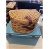 Image 2 : VINTAGE METAL COLEMAN COOLER AND WICKER PICNIC BASKET