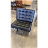Image 1 : BLACK BUTTONBACK CHROME CHAIR