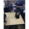Image 1 : HAMILTON BEACH BREW STATON COFFEE MAKER AND 3 GLASS VASES