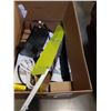 Image 2 : BOX OF STORE RETURN ITEMS - CORD AND CABLE  KIT, SOUND BAR MOUNT KITS, CASTERS, LAPTOP STANDS, POWER