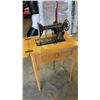 Image 2 : SINGER SEWING MACHINE IN TABLE