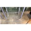 Image 8 : 2 GLASS AND METAL SHELVES