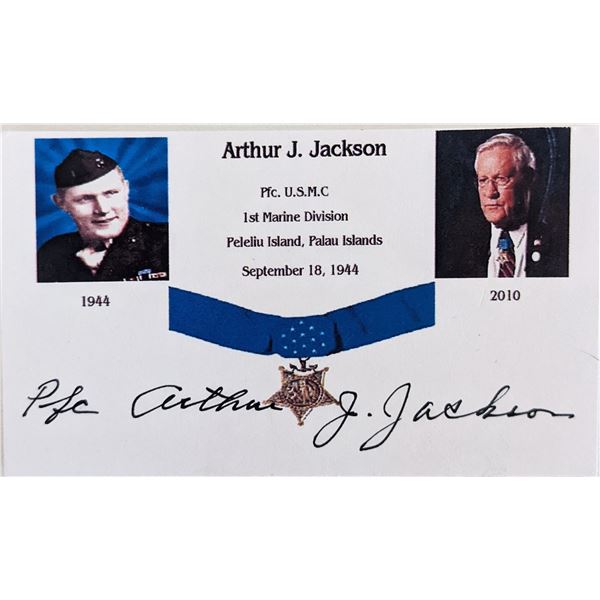 Arthur Junior Jackson signed card
