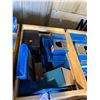 Image 2 : WOODEN BOX OF ASSORTED SHIMANO BIKE PARTS INCLUDING: GRX DERAILLEUR, BRAKE CALIPER, DISC BRAKE