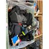 Image 2 : PLASTIC BIN OF ASSORTED CYCLING CLOTHING ( BIN INCLUDED )