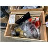 Image 2 : WOODEN BOX OF ASSORTED BIKE PARTS