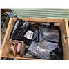 Image 2 : WOODEN BOX OF ASSORTED BIKE PARTS
