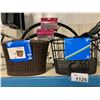 Image 2 : LOT OF ASSORTED BIKE BASKETS, 2 SETS OF BLACKBURN CENTRAL FULL FENDER & AXIOM JOURNEY TUBULAR RACK