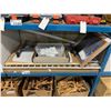 Image 2 : SHELF OF ASSORTED SHOP DISPLAY SHELVING/ RACKING SYSTEM, FOLDING TABLE, SMALL NOTICEBOARD/