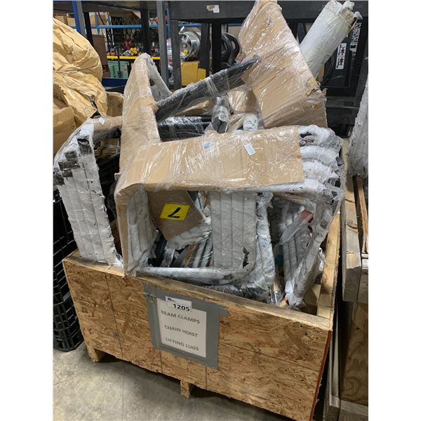 PALLET CRATE OF IMPORTED RETAIL METAL CHAIR BASES / PARTS