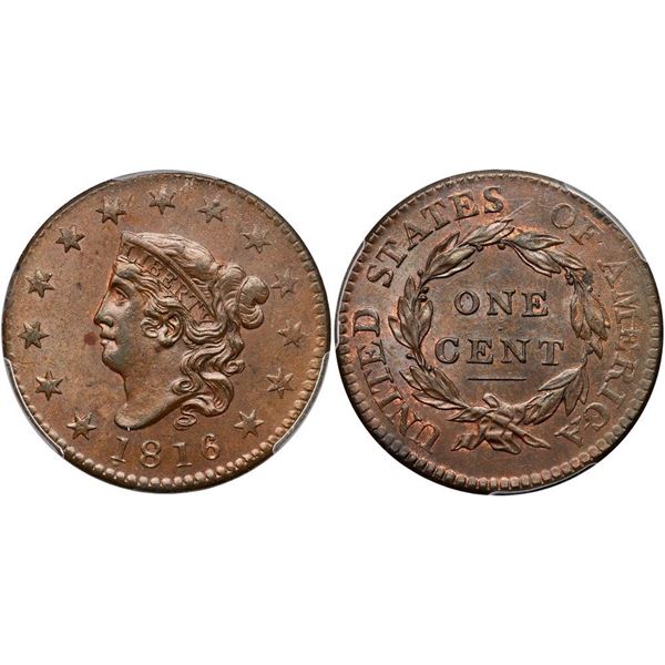 1816 N-4 R2 PCGS graded MS63 Brown