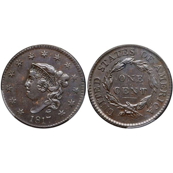 1817 N-2 R3 PCGS graded AU50