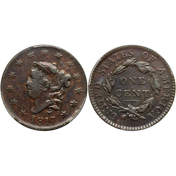 1817 N-7 R3 PCGS graded VF35