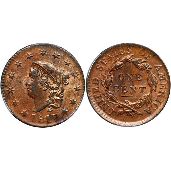 1817 N-8 R2 PCGS graded AU58