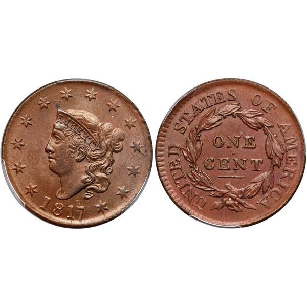 1817 N-14 R1 PCGS graded MS63 Brown