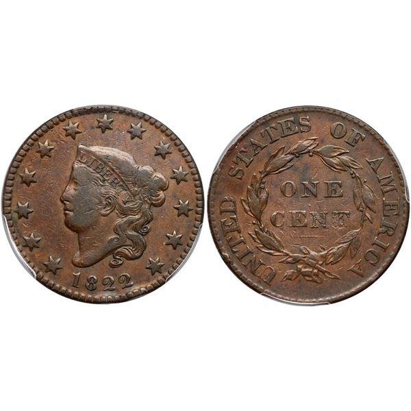1822 N-7 R3+ PCGS graded VF25