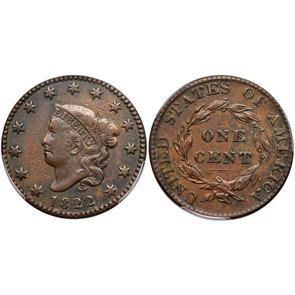 1822 N-12 R4 PCGS graded VF30