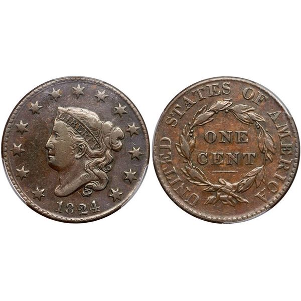 1824 N-3 R2 PCGS graded VF25