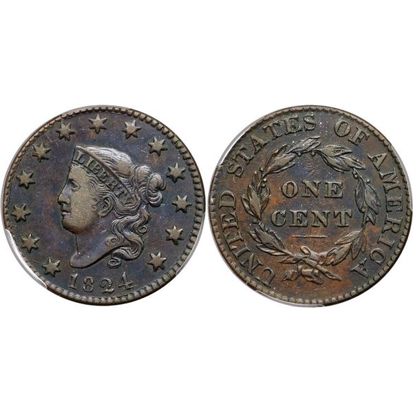 1824 N-4 R2 PCGS graded VF25