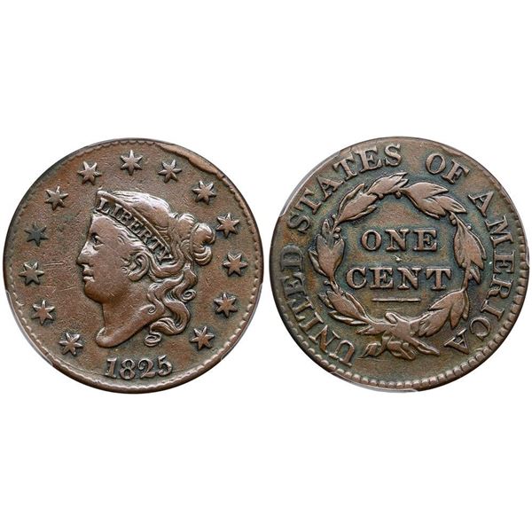 1825 N-1 R4 PCGS VF Detail Tooled
