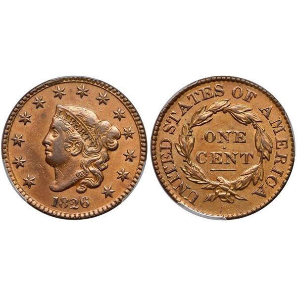 1826 N-5 R2 PCGS graded AU55
