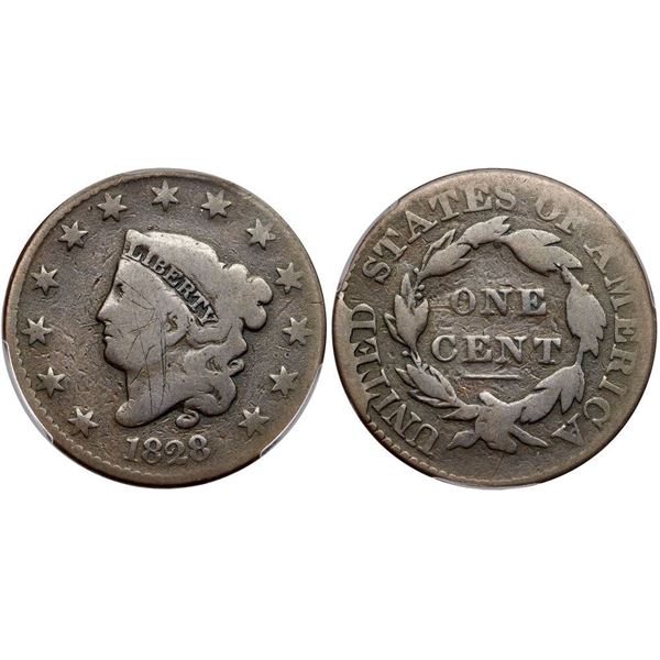 1828 N-8 R3 PCGS graded G04