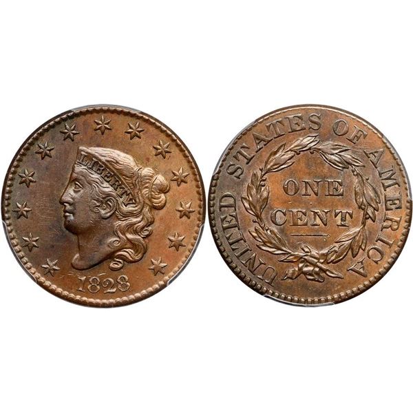 1828 N-9 R4 PCGS graded AU55