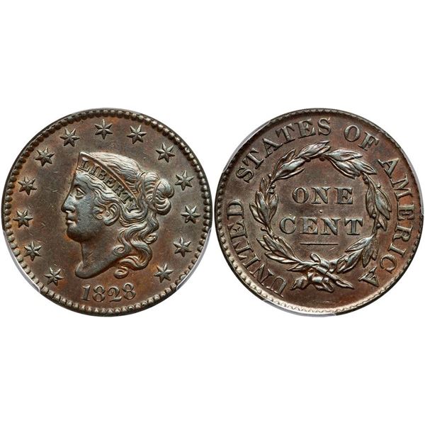 1828 N-11 R2 PCGS graded AU55
