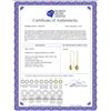 Image 2 : Genuine 6 ctw Citrine Earrings 14KT Yellow Gold - REF-21M9T