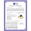 Image 2 : Genuine 1.51 ctw Amethyst & Diamond Ring 14KT Yellow Gold - REF-51V4W