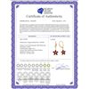 Image 2 : Genuine 2.8 ctw Garnet Earrings 14KT Rose Gold - REF-46W7Y