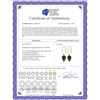 Image 2 : Genuine 24.5 ctw Black Spinel Earrings 14KT Yellow Gold - REF-36K2V