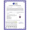 Image 2 : Genuine 3.24 ctw Amethyst & Diamond Necklace 14KT Rose Gold - REF-59W3Y