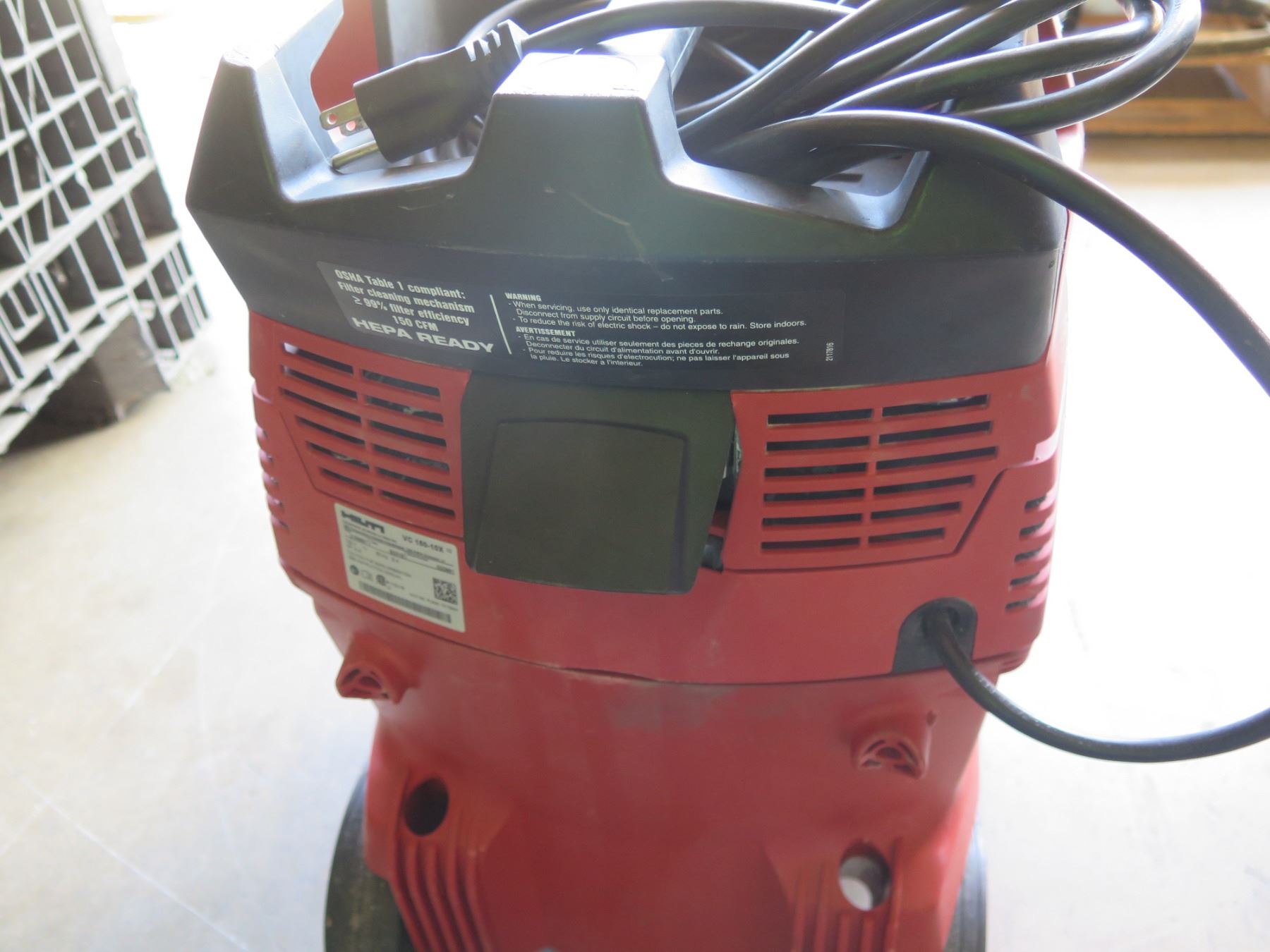 Starmix Powerhouse XL Dust Extractor - 13.2 Gallon Wet/Dry Vacuum With HEPA Filter System