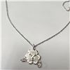 Image 2 : SILVER 3 SEPARABLE PENDANT WITH CHAIN 16" NECKLACE