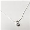 Image 2 : SILVER CZ 16" NECKLACE
