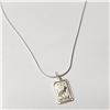 Image 2 : SILVER 16" NECKLACE