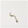 Image 1 : 14K YELLOW GOLD 0.14G NOSE PIN