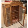 Image 2 : VINTAGE WOOD DISPLAY CABINET (NO BASE)