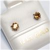 Image 2 : 14K YELLOW GOLD CITRINE EARRINGS