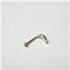 Image 2 : 14K YELLOW GOLD 0.14G NOSE PIN