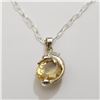 Image 1 : SILVER CITRINE 16" NECKLACE