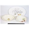 Image 1 : BOX OF VINTAGE SERVING DISHES