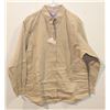 Image 1 : NEW WOMEN'S DANA ERIN COTTON WORK SHIRT, TAN, L