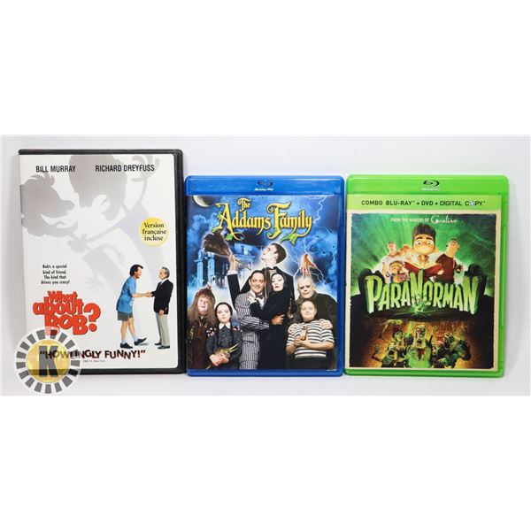 3 FAMILY FILMS INCL. THE ADDAMS FAMILY