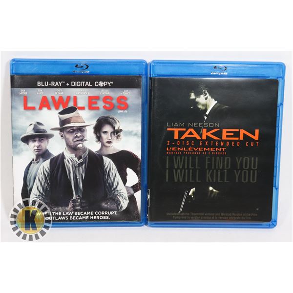 2 GANGSTER THRILLERS FILMS BLURAY