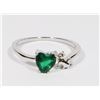 Image 1 : NEW SIZE 7 CAT WITH GREEN RHINESTONE HEART