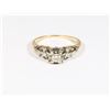 Image 2 : #15 SOLID 14K GOLD DIAMOND RING 2.8 GRAMS .12CT