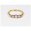 Image 2 : #18 SOLID 18K GOLD DIAMOND RING 2.47 GRAMS