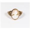 Image 2 : #22 ANTIQUE CAMEO SOLID 9K GOLD RING 3.4 GRAMS